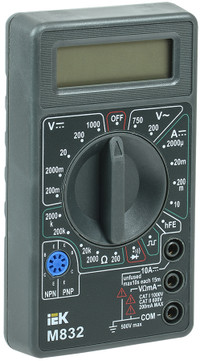 Мультиметр цифровой Universal M832 (IEK) TMD-2S-832