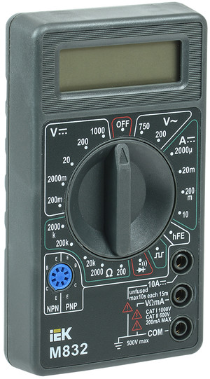 Мультиметр цифровой Universal M832 (IEK) TMD-2S-832