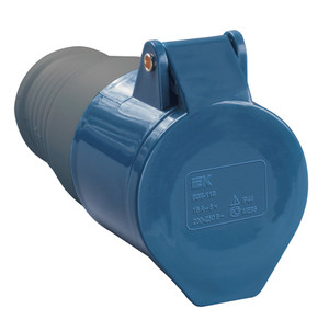 Розетка кабельная 32А 2Р+E IР44 переносная 250В 223 (IEK) PSR21-032-3