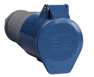 Розетка кабельная 16А 2Р+E IР44 переносная 250В 213 (IEK) PSR21-016-3
