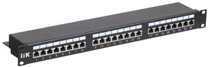 Патч-панель 1 юнит кат.5Е STP 24 порта (IDC Dual) (ITK) PP24-1UC5ES-D05