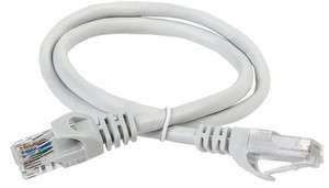 Патч-корд категория 5Е UTP 1м серый (ITK) PC01-C5EU-1M