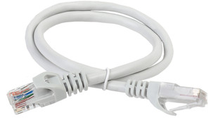 Патч-корд категории 5е UTP (5м) серый (ITK) PC01-C5EU-5M