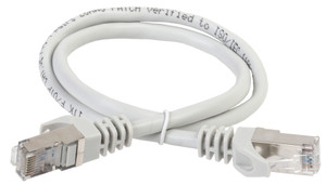 Патч-корд категория 5е ftp 1 метр LSZH серый (ITK) PC01-C5EFL-1M