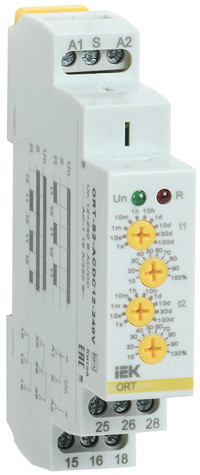 Реле циклическое ORT. 2 конт. 12-240 В AC/DC (ONI) ORT-S2-ACDC12-240V