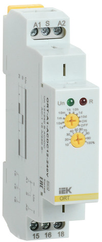 Реле задержки включения ORT. 1 конт. 12-240 В AС/DC (ONI) ORT-A1-ACDC12-240V