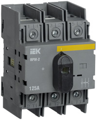 Выключатель-разъединитель модульный ВРМ-2 3P 125А (IEK) MVR20-3-125