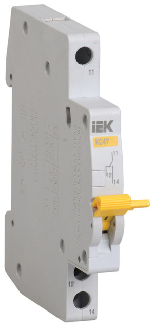 Контакт состояния КС47 новая серия на DIN-рейку (IEK) MVA01D-KS-1