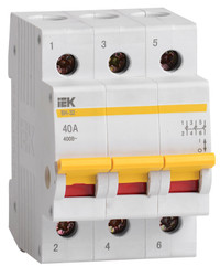 Выключатель нагрузки 3п ВН-32 40А (IEK) MNV10-3-040