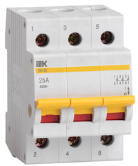 Выключатель нагрузки 3п ВН-32 25А (IEK) MNV10-3-025