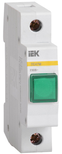 Лампа сигнальная DIN 1P зеленая матрица ЛС-47М (IEK) MLS20-230-K06