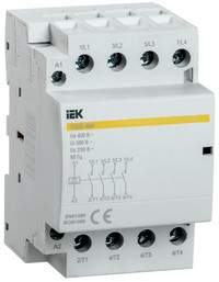 Контактор модульный КМ25-40M АС/DC 4п (IEK) MKK21-25-40