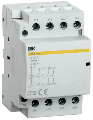 Контактор модульный КМ25-40M АС/DC 4п (IEK) MKK21-25-40