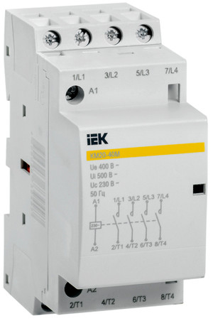 Контактор модульный КМ20-40М AC (IEK) MKK11-20-40