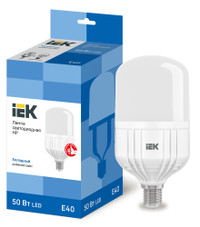 Лампа светодиодная HP 50Вт 230В 6500К E40 IEK (IEK) LLE-HP-50-230-65-E40