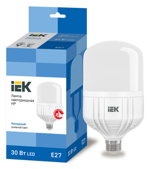 Лампа светодиодная HP 30Вт 230В 6500К E27 IEK (IEK) LLE-HP-30-230-65-E27