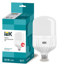 Лампа светодиодная HP 30Вт 230В 4000К E27 IEK (IEK) LLE-HP-30-230-40-E27