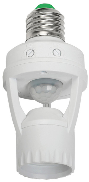 Датчик движения ДД 045 белый E27 60Вт 360гр 6м IP20 IEK (IEK) LDD10-045-60-001