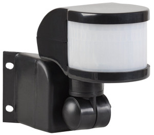 Датчик движения ДД 018В черный, максимальная нагрузка 1100 Вт, угол обзора 270 градусов, дальность 12м, IP44 (IEK) LDD10-018B-1100-002