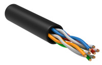 Витая пара U/UTP кат 5E 4x2х24AWG solid LSZH 305м черный (ITK) LC3-C5E04-129