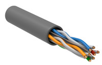 Витая пара U/UTP кат 6 4 пары 23AWG solid 305м PVC серый (ITK) LC1-C604-111