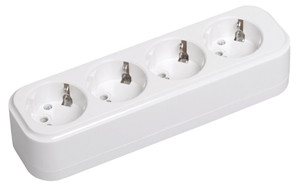 Колодка K04 4 места 2P+PE 16A CLASSIC (IEK) KYP11-16-04-00-Z