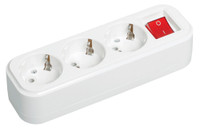 Колодка K03B 3 места 2P+PE 16A CLASSIC (IEK) KYP11-16-03-00-ZK