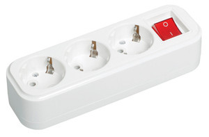 Колодка K03B 3 места 2P+PE 16A CLASSIC (IEK) KYP11-16-03-00-ZK