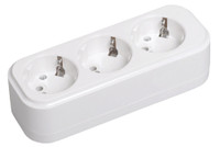 Розетка переносная разборная К03 3 места CLASSIC (IEK) KYP11-16-03-00-Z