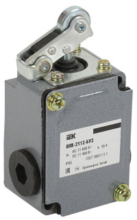 Выключатель концевой ВПК-2112-БУ2, рычаг с роликом, IP65, (IEK) KV-1-2112-1