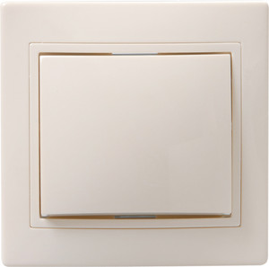 KVARTA Выключатель 1-клавишный 10А ВС10-1-0-ККм кремовый GENERICA (IEK) EVK10-K33-10-DM