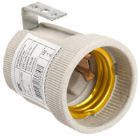 Патрон с держателем Пкр27-04-К63 Е27 керамика (IEK) EPC15-04-01-K01