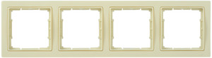 РУ-4-БК Рамка четырехместная квадратная BOLERO Q1 кремовый (IEK) EMB42-K33-Q1