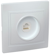 КВАРТА Розетка компьютерная белая (IEK) EKK10-K01-DM
