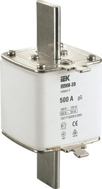 Плавкая вставка предохранителя ППНИ-39, габарит 3, 500А (IEK) DPP50-500