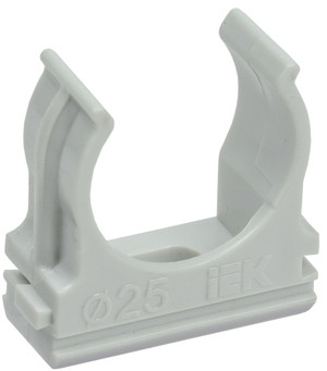 Держатель с защелкой 25 мм для труб (IEK) CTA10D-CF25-K41-100