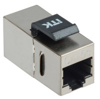 Адаптер проходной кат. 5E FTP RJ45-RJ45 Keystone Jack (ITK) CS7-1C5EF