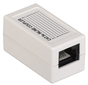Адаптер проходной категория 5е UTP тип RJ45-RJ45 (8P8C) белый (ITK) CS70-1C5EU