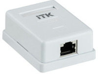Розетка информационная настенная RJ45 кат. 5E FTP 1-порт (ITK) CS2-1C5EF-12
