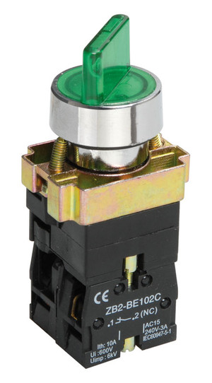 Переключатель LAY5-BK2365 2 позиции зеленый (IEK) BSW90-BK-2-K06