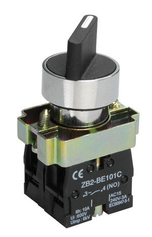 Переключатель LAY5-BD33 3 позиции I-0-II стандартная ручка (IEK) BSW60-BD-3-K02