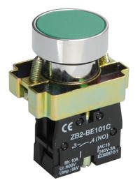 Кнопка управления LAY5-BA31 без подсветки зеленая (IEK) BBT60-BA-K06