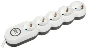 Удлинитель У05В 5 мест 2P+PE/5м 3х1,5мм2 16А/250В UNO (IEK) WYP53-16-05-05-ZK