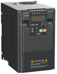 Преобразователь частоты A150 380В трехфазный 3,7 кВт 10А со встроенным тормозным модулем (ONI) A150-33-37NT