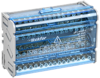 TEKFOR Шины на DIN-рейку (кросс-модуль) ШНК 4х15 3L+PEN IEK (IEK) TF-DN10-4-15-125