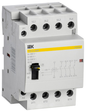 Контактор модульный с ручным упр. КМ25-40МР AC KARAT (IEK) MKK22-25-40