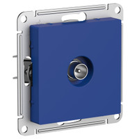 ATLASDESIGN TV РОЗЕТКА оконечная 1DB, механизм, АКВАМАРИН (Systeme Electric) ATN001191