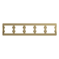 GLOSSA Рамка горизонтальная 5 постов титан (Systeme Electric) GSL000405