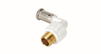 Угольник НР 20x1/2 НР 90 град., ПВДФ пресс, белый (Henco) 5PKW-2004