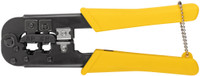 Кримпер для обжима разъемов RJ11, RJ12, RJ45, пластиковые ручки,190 мм (FIT) 60062